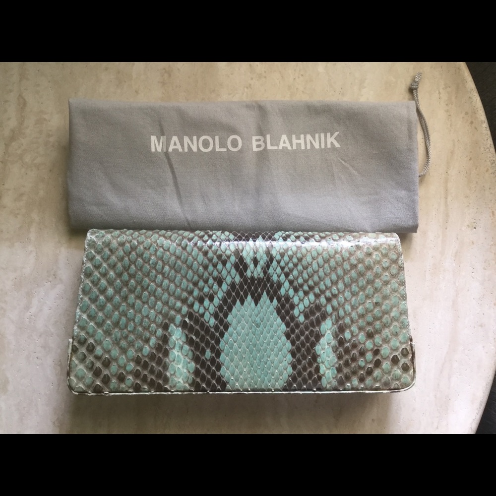 Manolo Blahnik Python clutch! - Picture 2 of 6
